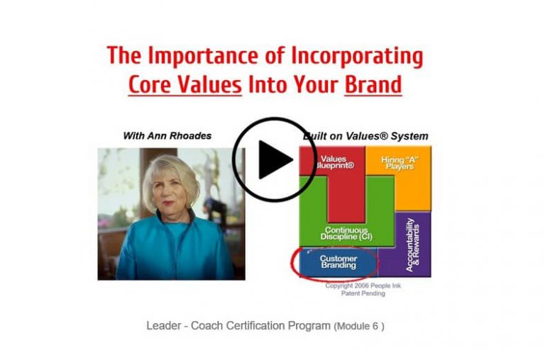 video on adding core values to your company brand